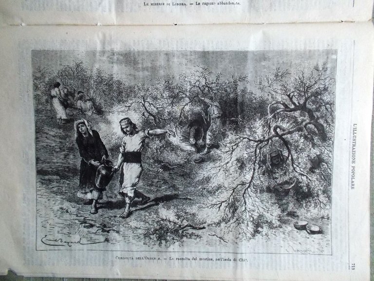 L'illustrazione Popolare 6 Novembre 1881 Parnell Mastice Chio Eastern Vienna …