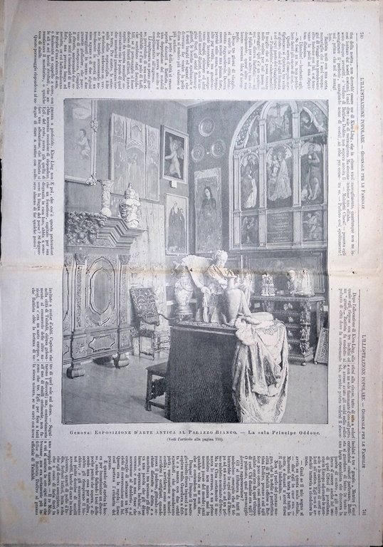 L'Illustrazione Popolare 6 Novembre 1892 Papà Sacchi Disegni Colombo Esposizione