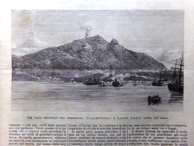 L'Illustrazione Popolare 6 Novembre 1910 Nubifragio di Amalfi Ischia Portogallo