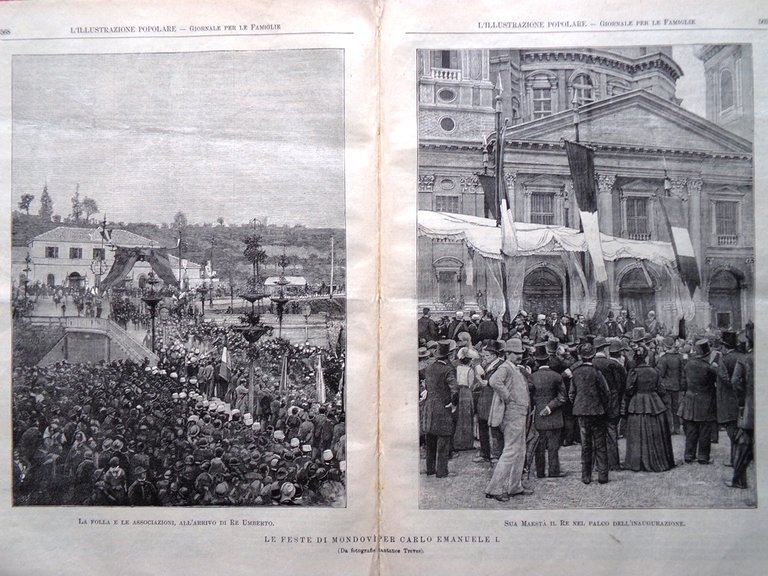 L'illustrazione Popolare 6 Settembre 1891 Feste di Mondovì Duca Abruzzi …