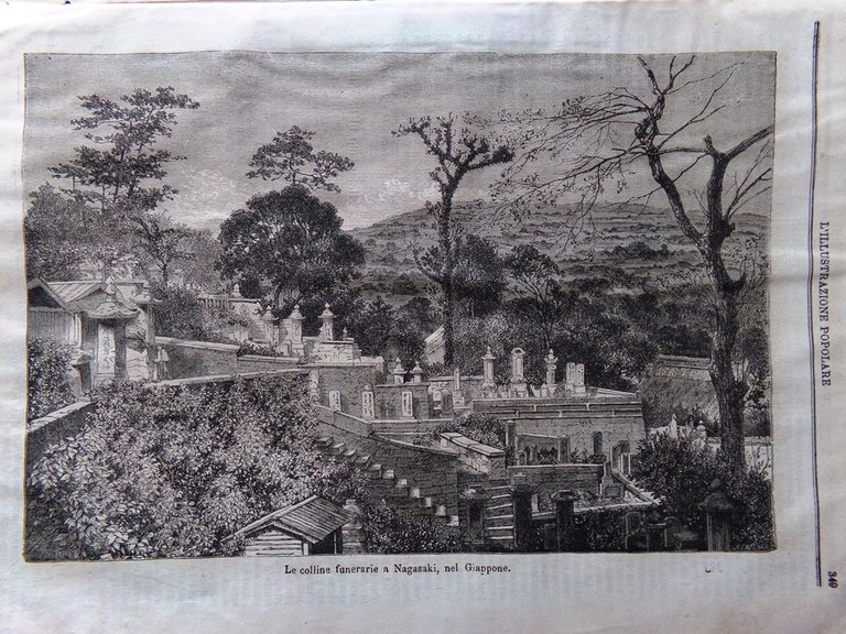 L'illustrazione Popolare 7 Aprile 1870 Municipio Siviglia Sepolture in Giappone