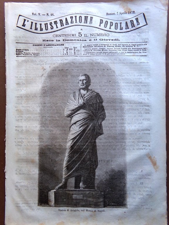 L'Illustrazione Popolare 7 Aprile 1872 Rio Amazzoni Gloriosa Frari Venezia … | Immagine Gallery 1