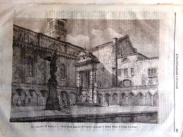 L'Illustrazione Popolare 7 Aprile 1872 Rio Amazzoni Gloriosa Frari Venezia …