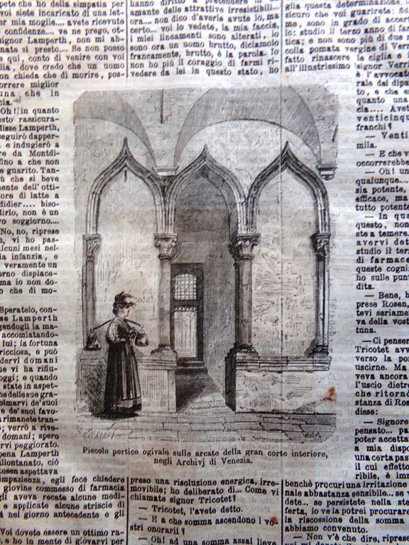 L'Illustrazione Popolare 7 Aprile 1872 Rio Amazzoni Gloriosa Frari Venezia …