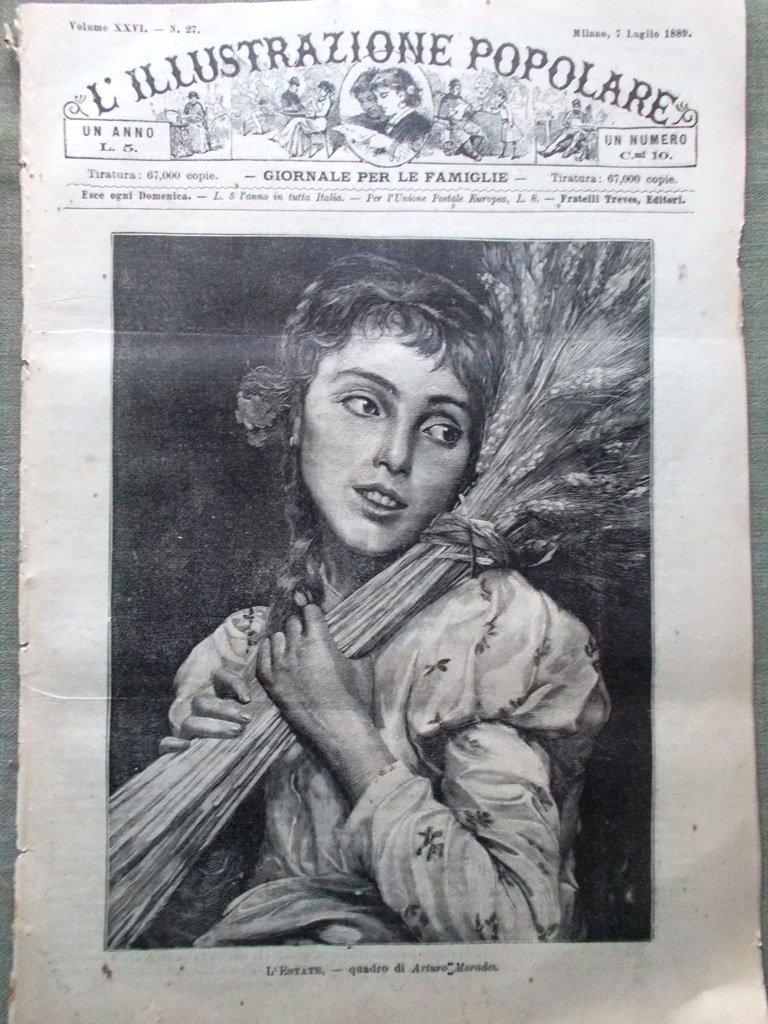 L'illustrazione Popolare 7 Luglio 1889 Pallamaglio Charles Alphand Bozzoli Quai