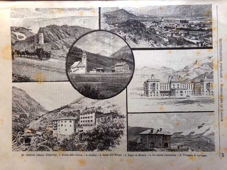 L'Illustrazione Popolare 7 Luglio 1901 Vallombrosa Stelvio Amalfi Nicola Venezia