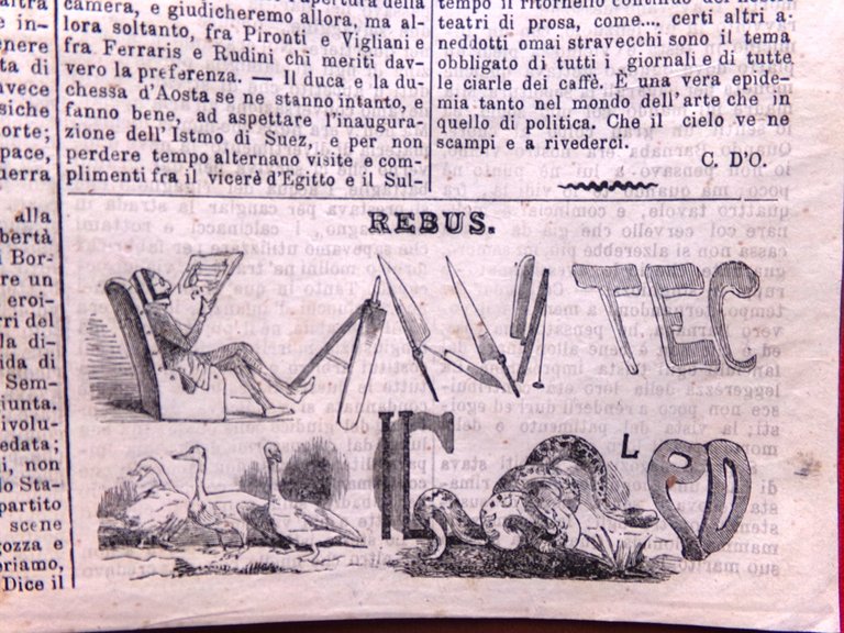 L'illustrazione Popolare 7 Novembre 1869 Primo Numero Stephenson Porto Messina