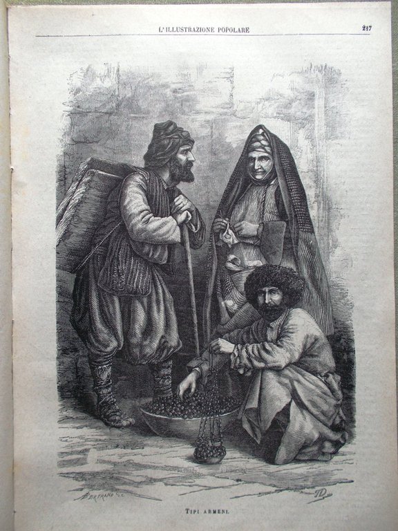 L'illustrazione Popolare 8 Aprile 1883 Raffaello Sanzio Giacometti Etna Armenia