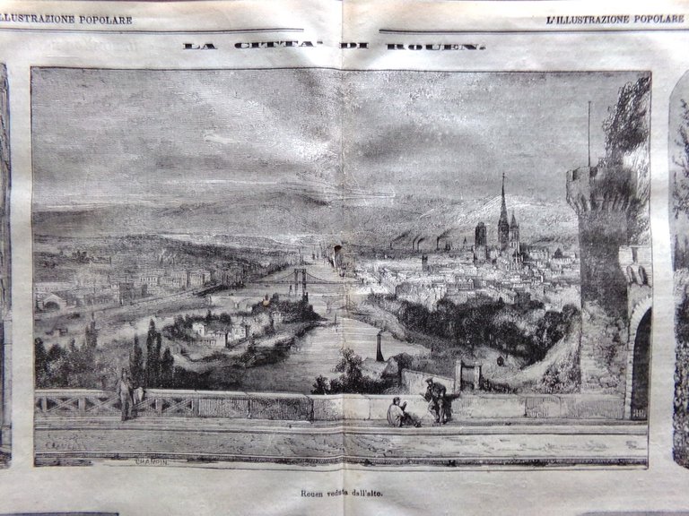 L'illustrazione Popolare 8 Dicembre 1870 Caetani Duca Sermoneta Rouen Napoleone