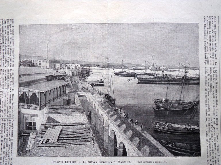 L'illustrazione Popolare 8 Marzo 1891 Massaua Magliani America Sansovino Sherman