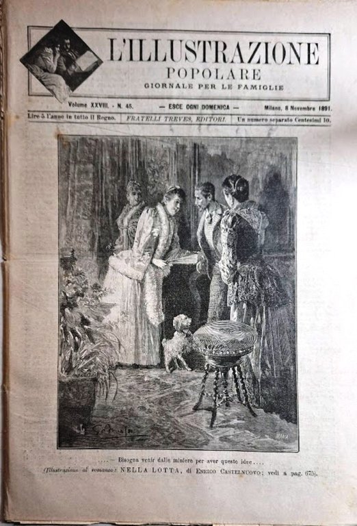 L'illustrazione Popolare 8 Novembre 1891 Passignano Montserrat Barabino Marmora | Immagine Gallery 2