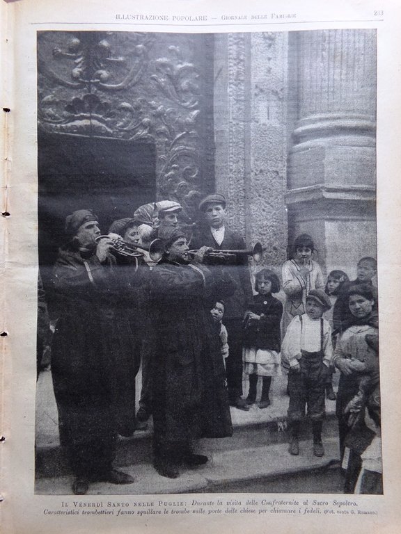 L'Illustrazione Popolare 9 Aprile 1914 Pasqua a Roma Siviglia Echegaray …