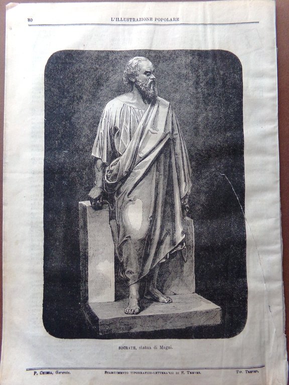 L'illustrazione Popolare 9 Dicembre 1869 Castello Varano Melegari Feste Napoli