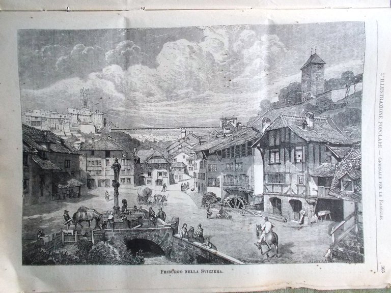 L'illustrazione Popolare 9 Giugno 1889 Friburgo Svizzera Diderot Re Berlino …