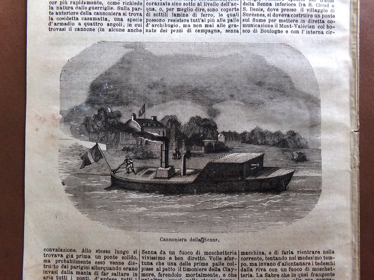 L'illustrazione Popolare 9 Marzo 1871 Locomotiva Aerea Diritti Doveri Kauffmann