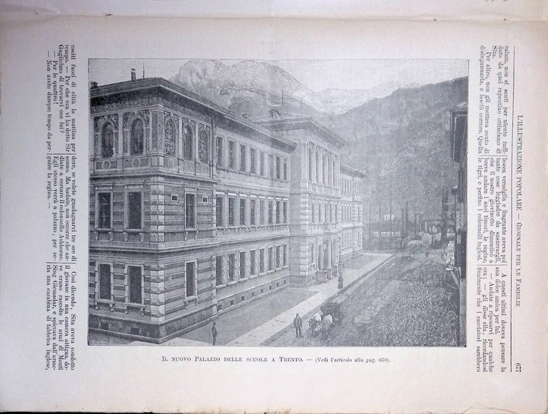 L'Illustrazione Popolare 9 Ottobre 1892 Varo Colombo Centenario Bandiera Trento