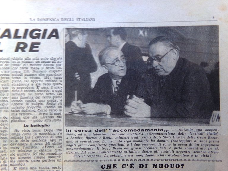 La Domenica degli Italiani Corriere 10 Febbraio 1946 Marmo Barbarani …