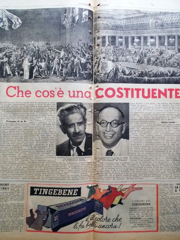 La Domenica degli Italiani Corriere 12 Agosto 1945 WW2 Pétain …