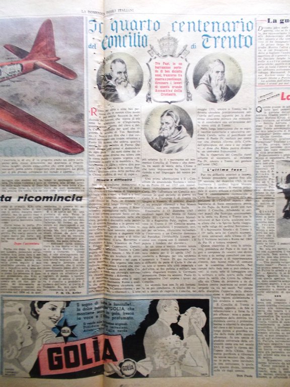 La Domenica degli Italiani Corriere 16 Dicembre 1945 Göring Hess …