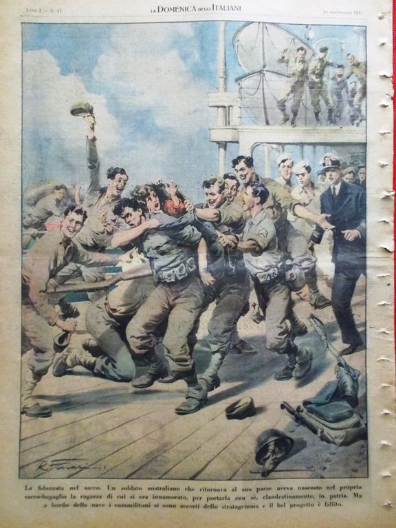 La Domenica degli Italiani Corriere 16 Settembre 1945 Franz Hofer …