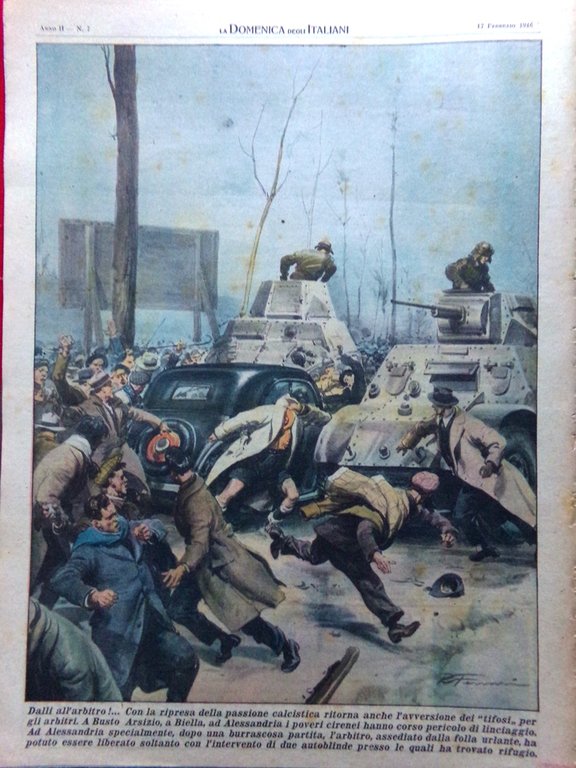 La Domenica degli Italiani Corriere 17 Febbraio 1946 Michelangeli Pio … | Immagine Gallery 5