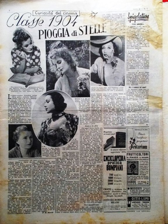La Domenica degli Italiani Corriere 17 Febbraio 1946 Michelangeli Pio …