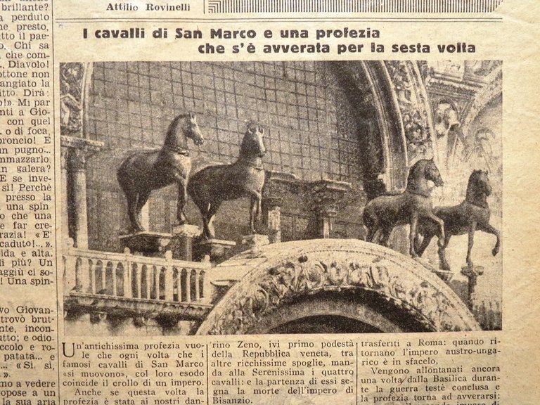 La Domenica degli Italiani Corriere 2 Dicembre 1945 San Marco …