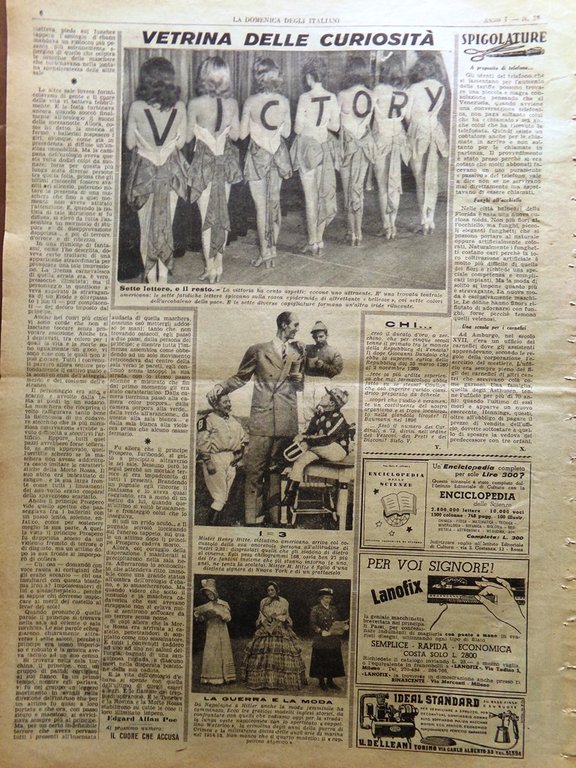 La Domenica degli Italiani Corriere 2 Dicembre 1945 San Marco …