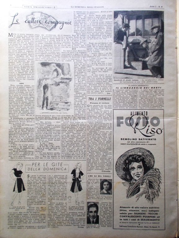 La Domenica degli Italiani Corriere 22 Luglio 1945 WW2 Tedeschi …