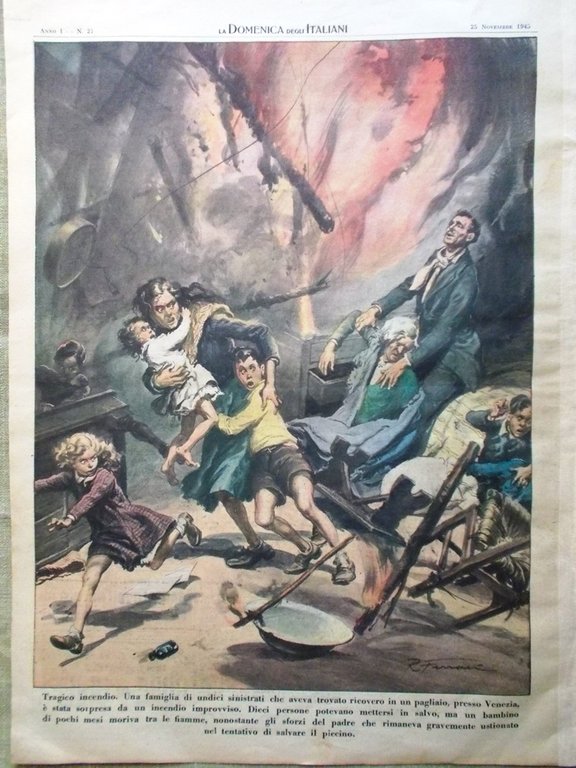 La Domenica degli Italiani Corriere 25 Novembre 1945 Giappone Temple …