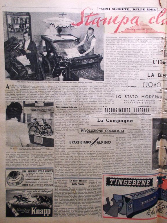 La Domenica degli Italiani Corriere 29 Luglio 1945 WW2 Stampa …
