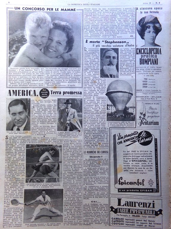 La Domenica degli Italiani Corriere 3 Marzo 1946 Televisione Magia …