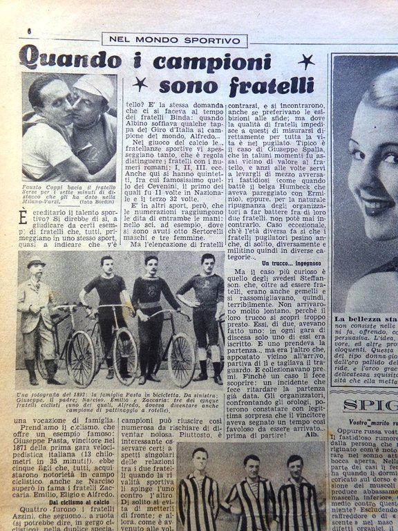 La Domenica degli Italiani Corriere 9 Dicembre 1945 Genny Marsili …