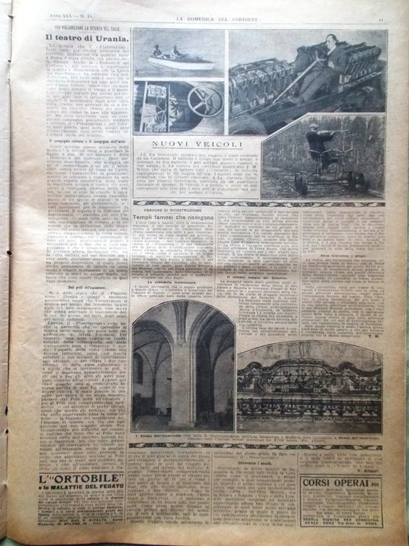 La Domenica del Corriere 1 Aprile 1928 Nobile Italia Ibsen …