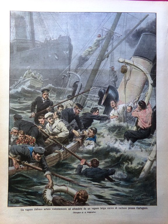 La Domenica del Corriere 1 Dicembre 1907 Gaetano Braga Biglietti … | Immagine Gallery 3