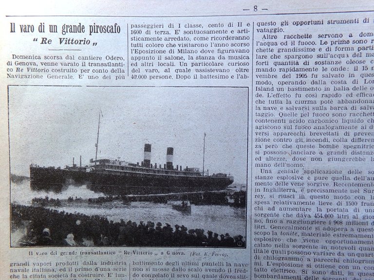 La Domenica del Corriere 1 Dicembre 1907 Gaetano Braga Biglietti … | Immagine Gallery 4