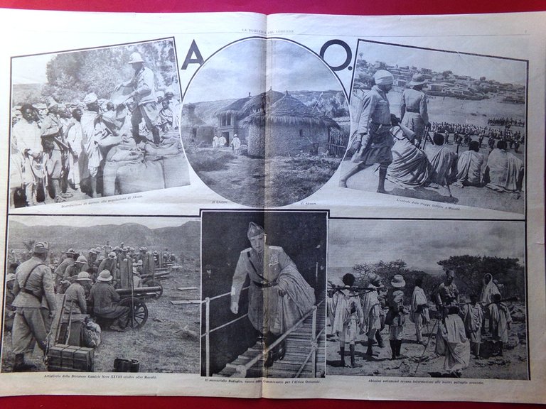 La Domenica del Corriere 1 Dicembre 1935 Africa Orientale Milano …