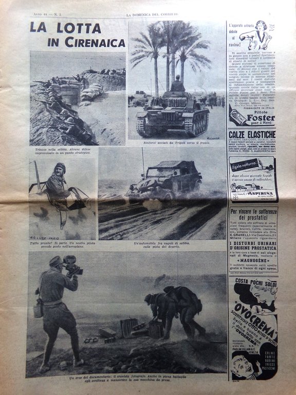 La Domenica del Corriere 1 Febbraio 1942 WW2 Birmania De …