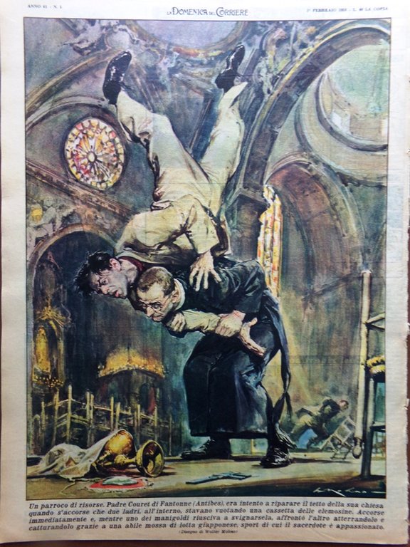 La Domenica del Corriere 1 Febbraio 1959 Goethe Bigarello Sanremo …