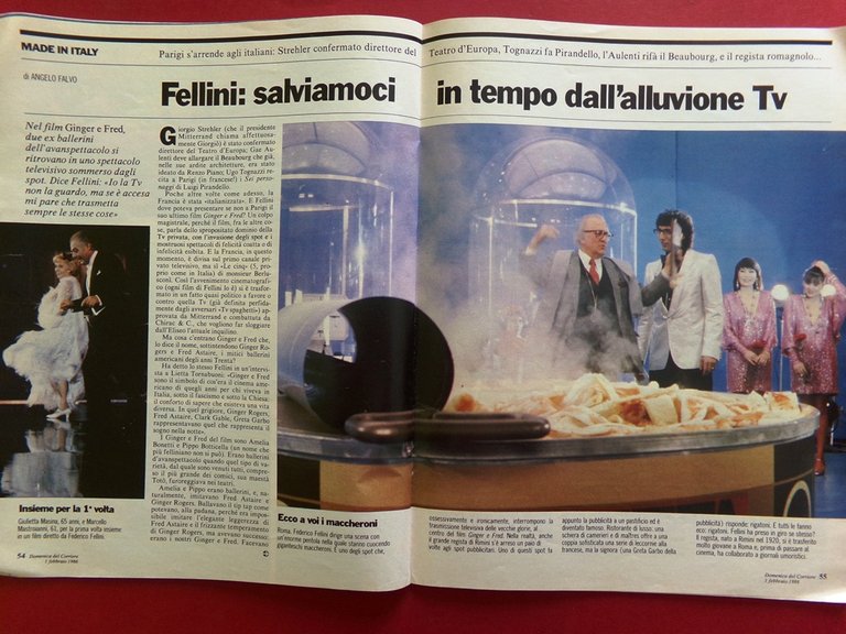 La Domenica del Corriere 1 Febbraio 1986 Nozze Baudo Fellini …