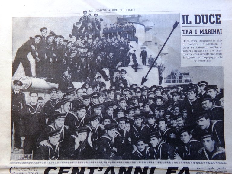 La Domenica del Corriere 1 Gennaio 1939 Carbonia Caltanissetta Mussolini … | Immagine Gallery 4