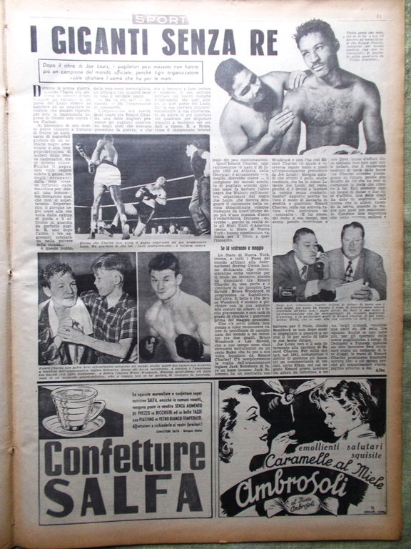 La Domenica del Corriere 1 Gennaio 1950 Mangano Charles Louis …