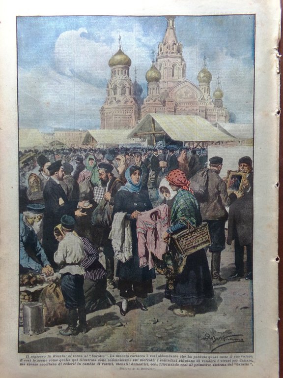 La Domenica del Corriere 1 Giugno 1919 Amboise Campanili Ragni …