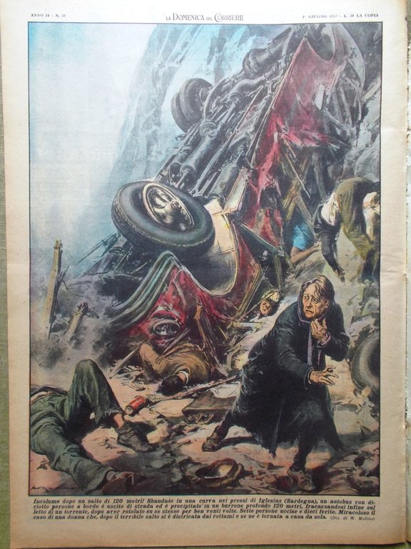 La Domenica del Corriere 1 Giugno 1952 Lindbergh Jean Harlow … | Immagine Gallery 3