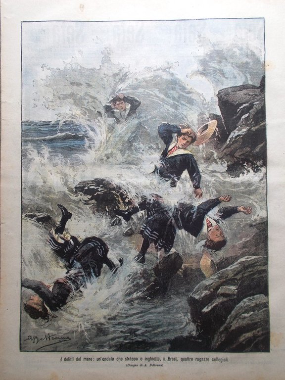 La Domenica del Corriere 1 Luglio 1906 Teatro Messina Bucarest …