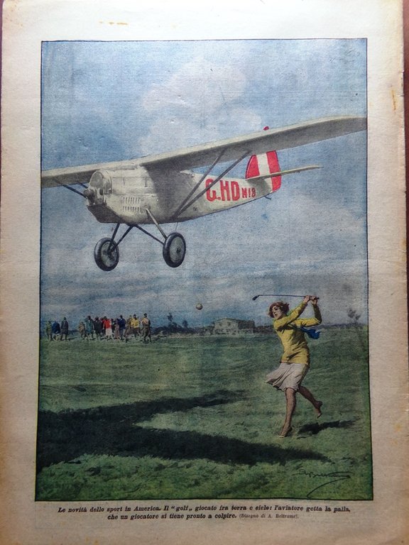 La Domenica del Corriere 1 Luglio 1928 Soccorso Nobile Earhart …