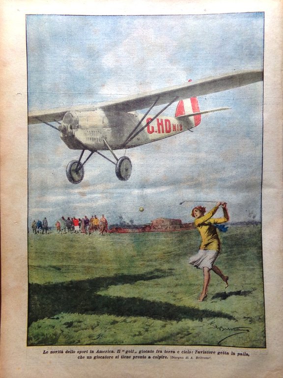 La Domenica del Corriere 1 Luglio 1928 Soccorso Nobile Earhart …
