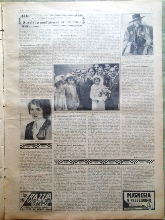 La Domenica del Corriere 1 Luglio 1928 Soccorso Nobile Earhart …