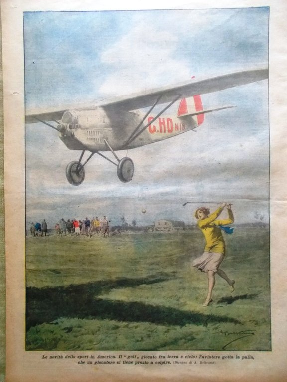 La Domenica del Corriere 1 Luglio 1928 Soccorso Nobile Earhart …
