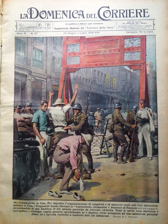 La Domenica del Corriere 1 Luglio 1939 Gloria Cilea Val …